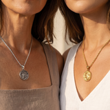 LADIES JESUS QUARTER NECKLACE