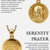 VIRGIN MARY QUARTER NECKLACE