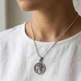LADIES JESUS QUARTER NECKLACE