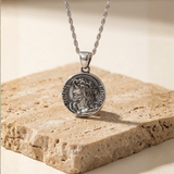 LADIES JESUS QUARTER NECKLACE