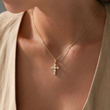 Moissanite Signature Cross Necklace