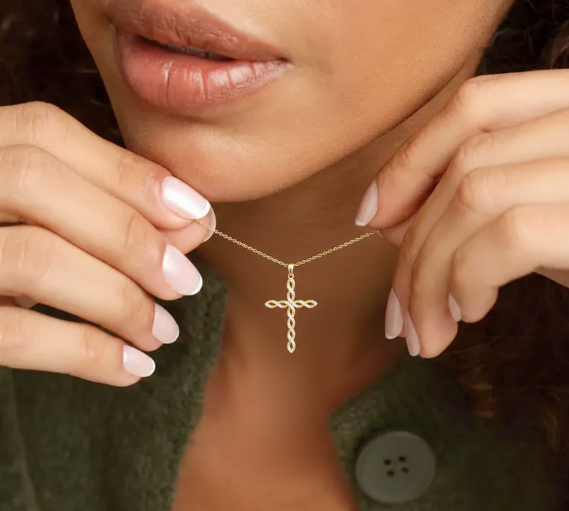 Twisted Cross Necklace