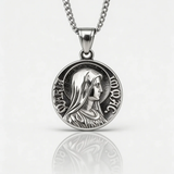 VIRGIN MARY QUARTER NECKLACE