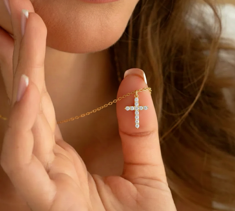 Crystal Cross Necklace