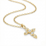 Moissanite Signature Cross Necklace
