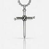 THREE NAILS CROSS NECKLACE