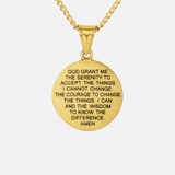 VIRGIN MARY QUARTER NECKLACE