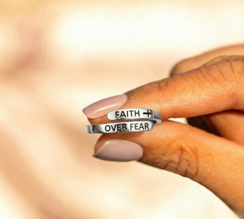 Faith Over Fear Ring