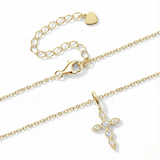 Moissanite Signature Cross Necklace