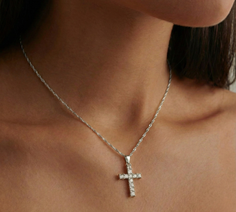 Prism Cross Necklace
