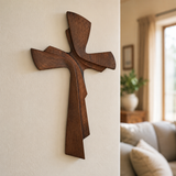 Modern Wooden Wall Cross: A Contemporary Symbol of Faith & Craftsmanship