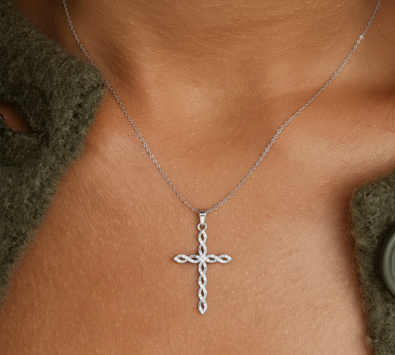 Twisted Cross Necklace