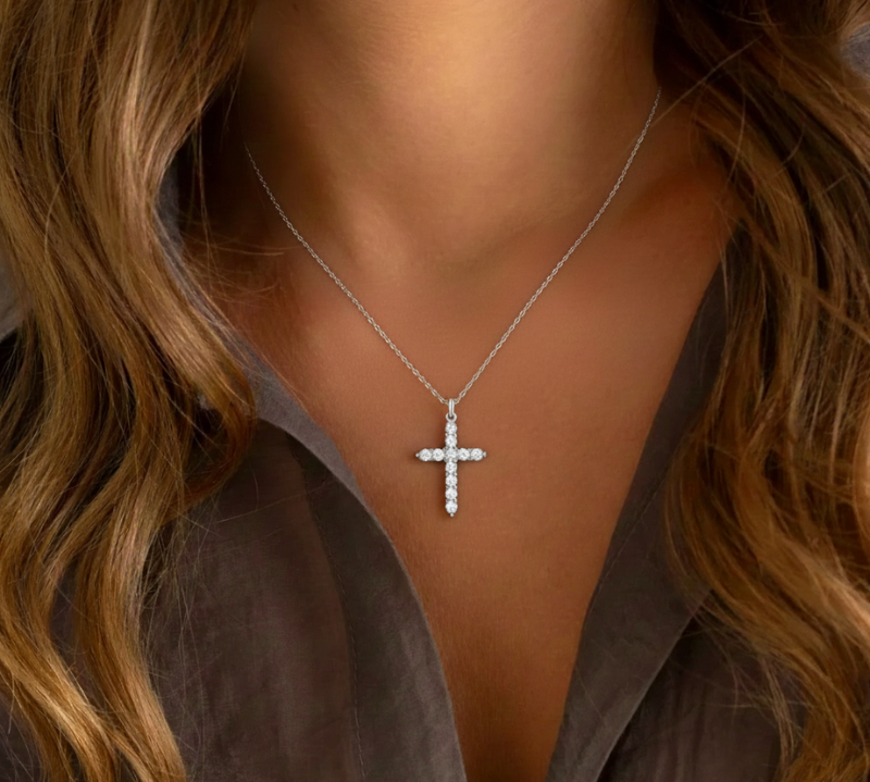Crystal Cross Necklace