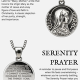 VIRGIN MARY QUARTER NECKLACE