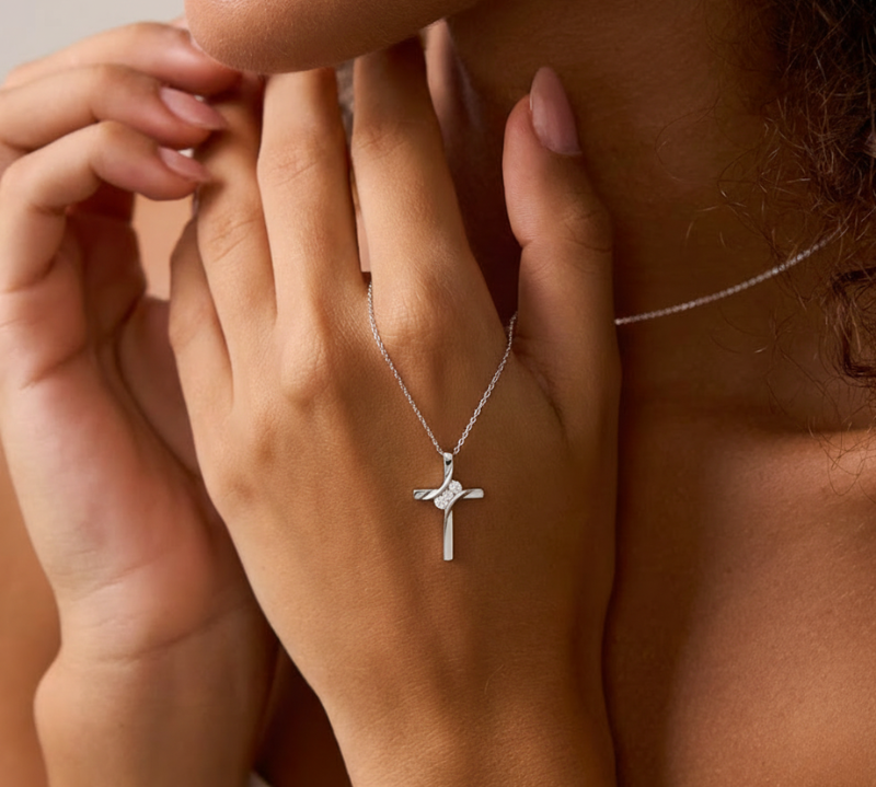 Eternity Cross Necklace