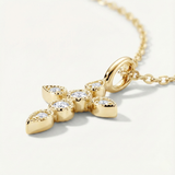 Moissanite Signature Cross Necklace