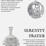 VIRGIN MARY QUARTER NECKLACE