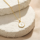 Mini Pearl Cross Necklace