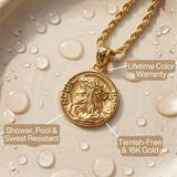 LADIES JESUS QUARTER NECKLACE