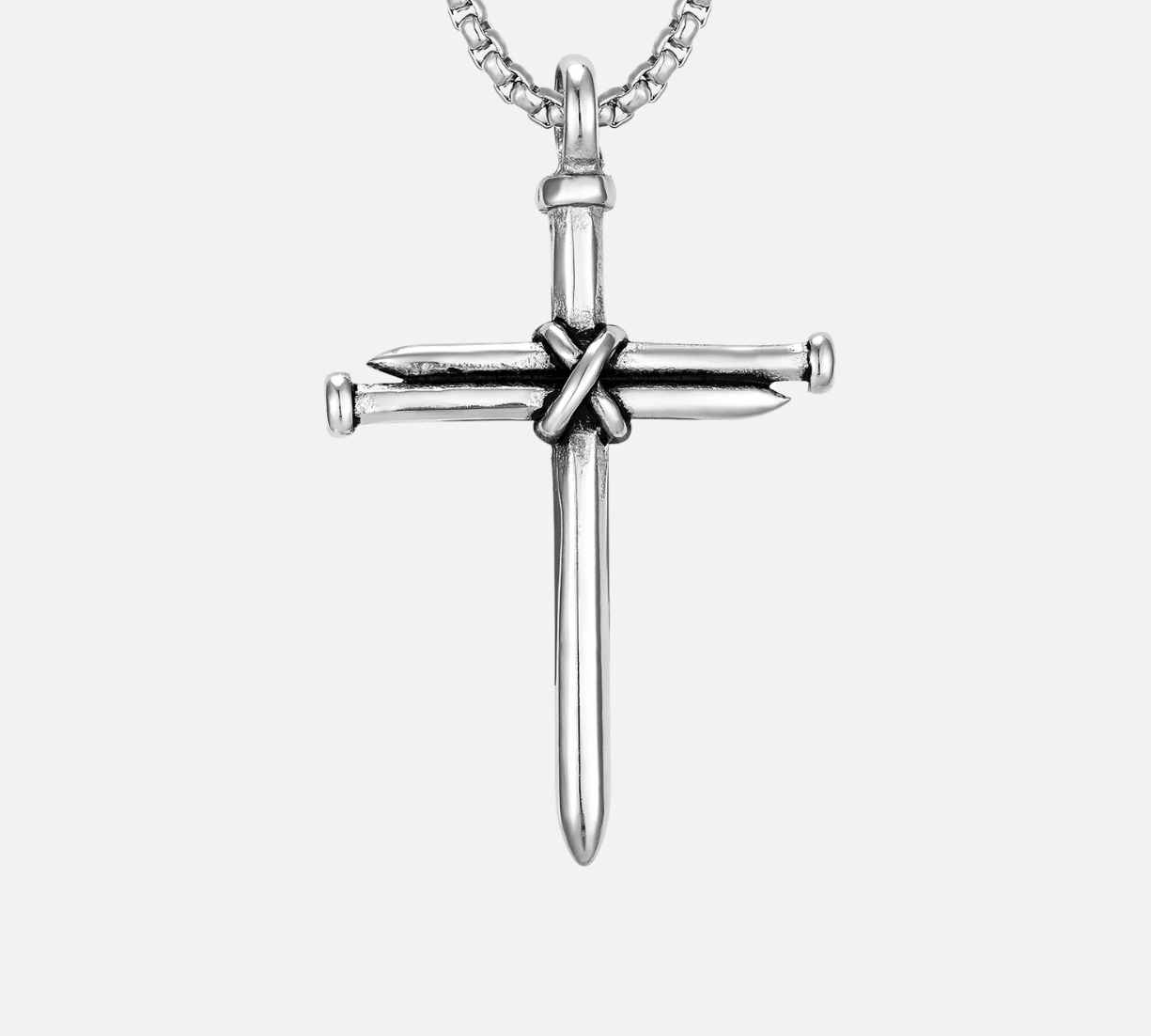 THREE NAILS CROSS NECKLACE
