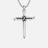 THREE NAILS CROSS NECKLACE