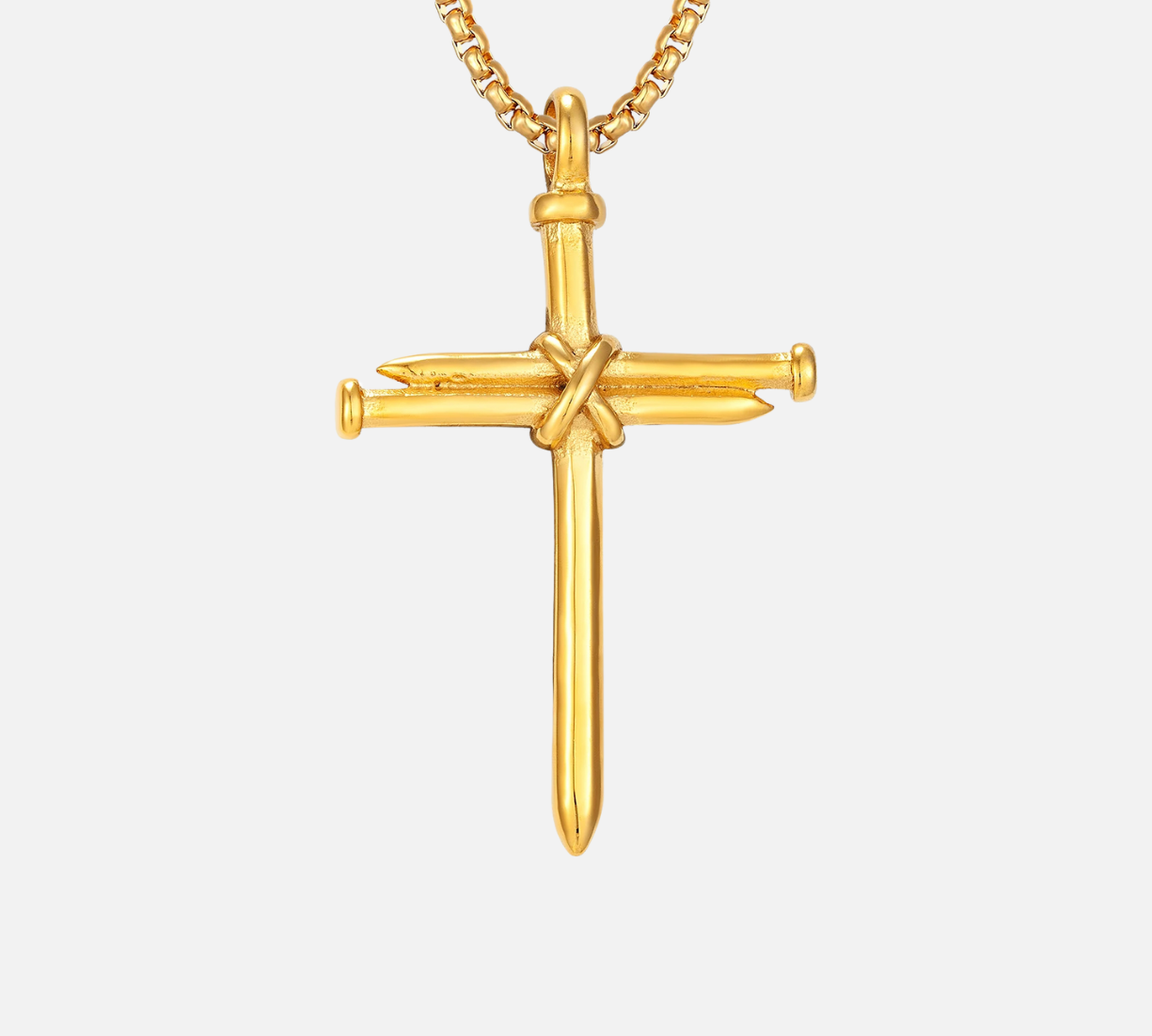 THREE NAILS CROSS NECKLACE