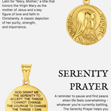 VIRGIN MARY QUARTER NECKLACE