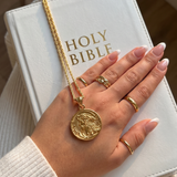 LADIES JESUS QUARTER NECKLACE