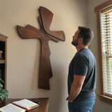 Modern Wooden Wall Cross: A Contemporary Symbol of Faith & Craftsmanship