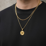 VIRGIN MARY QUARTER NECKLACE