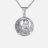 VIRGIN MARY QUARTER NECKLACE