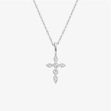 Moissanite Signature Cross Necklace