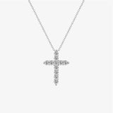 Moissanite Cross Necklace