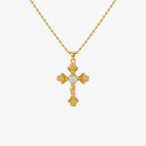 Rose Cross Necklace