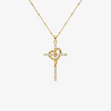 Wrapped Cross Necklace