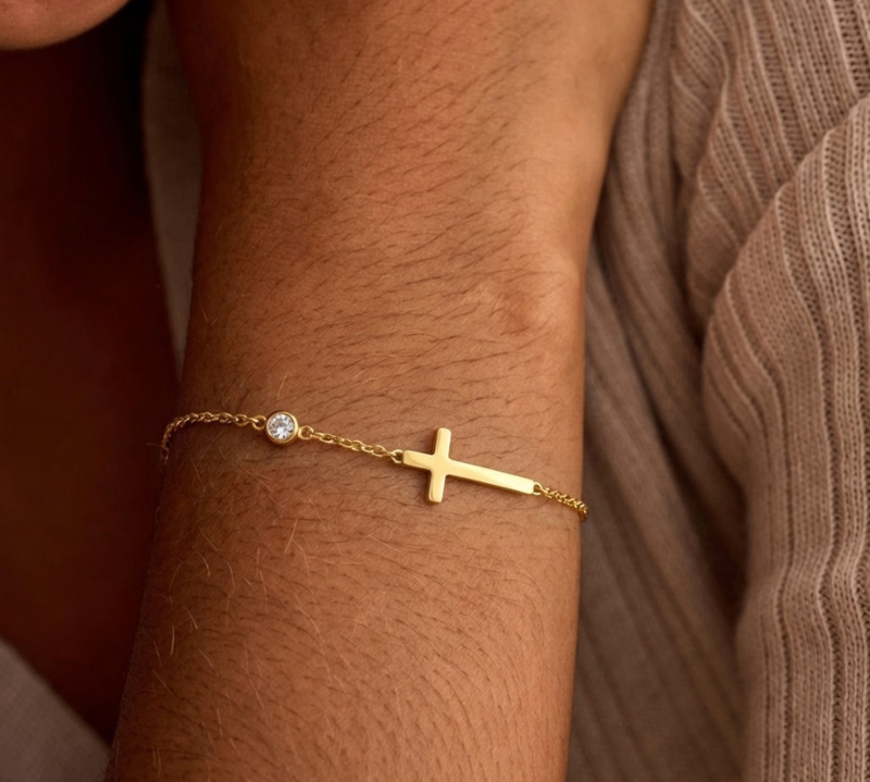 Classic Cross Charm Bracelet