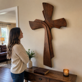 Modern Wooden Wall Cross: A Contemporary Symbol of Faith & Craftsmanship