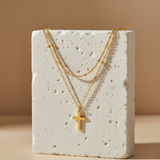 Layered Cross Necklace