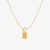 Paperclip Cross Necklace