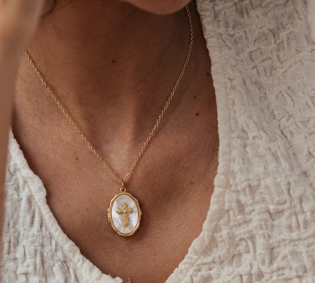 Cross Locket Necklace