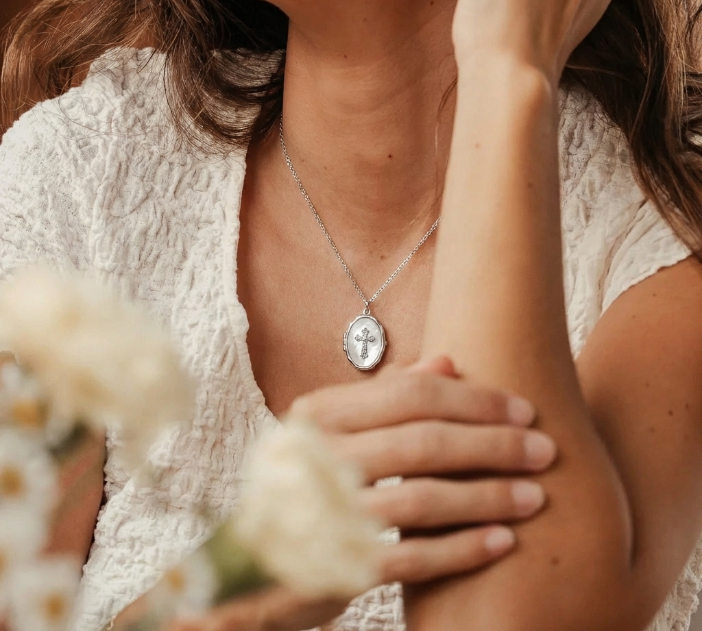 Cross Locket Necklace