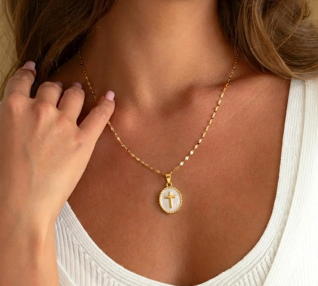 Pastel Cross Necklace
