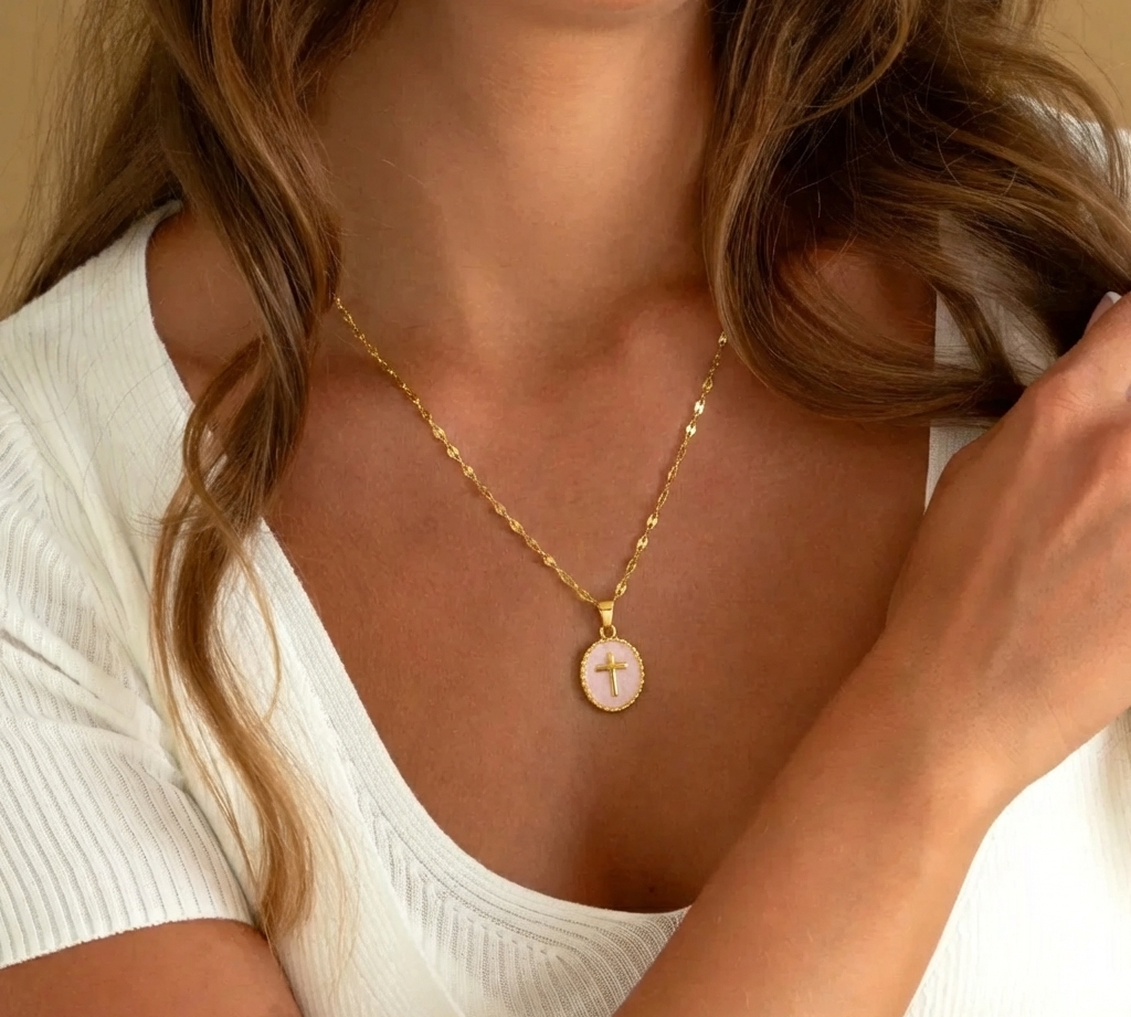 Pastel Cross Necklace