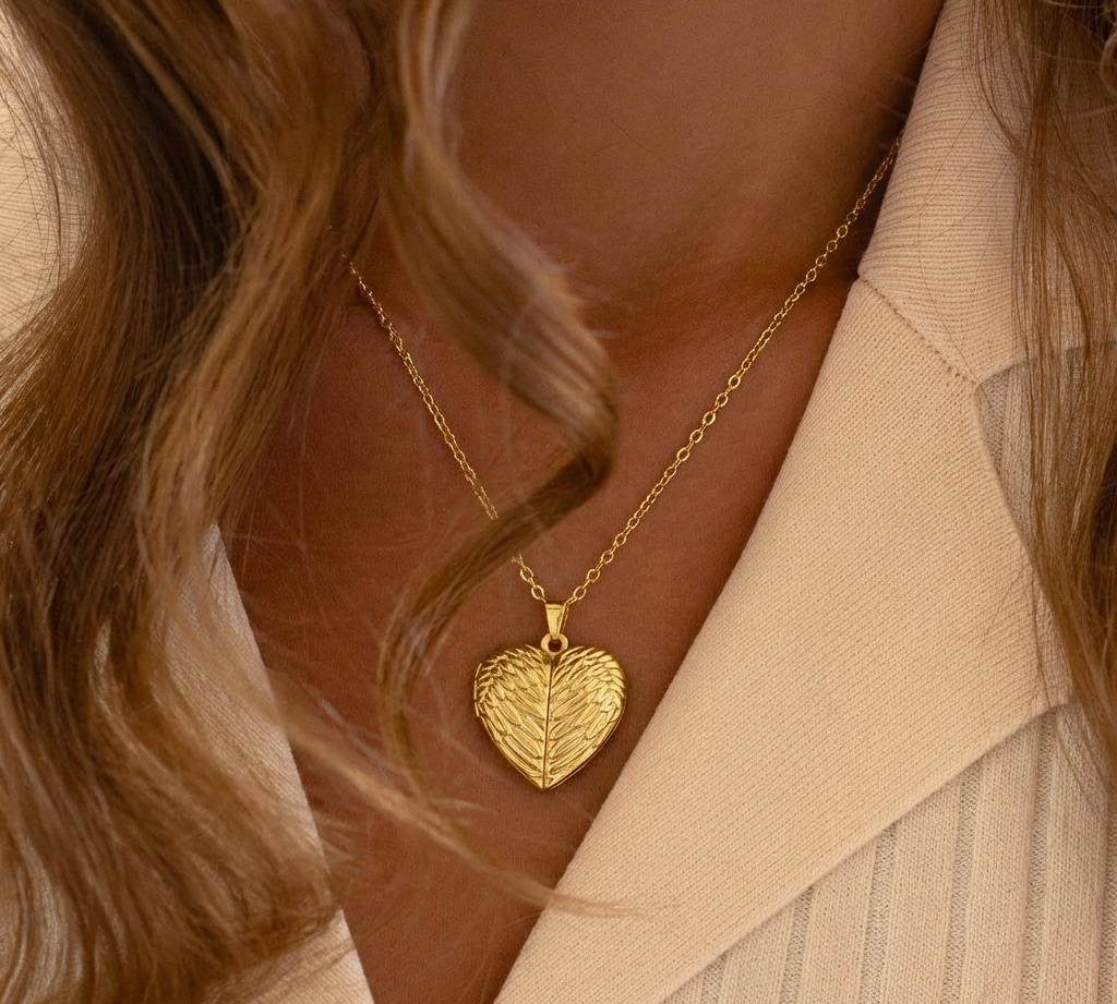 Angel Wings Locket Necklace