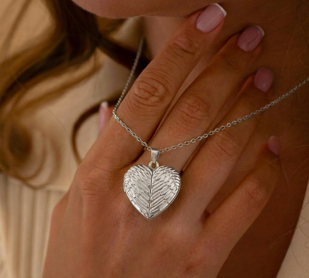 Angel Wings Locket Necklace