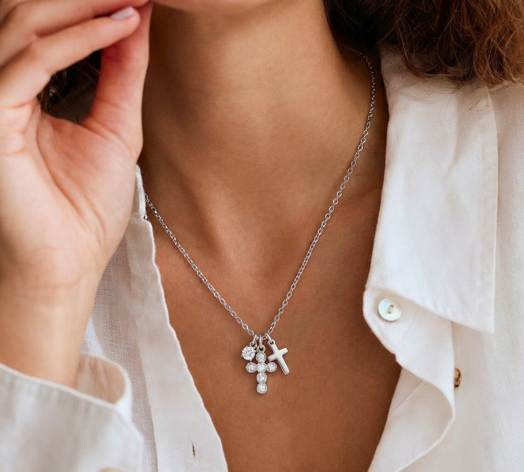Charm Cross Necklace