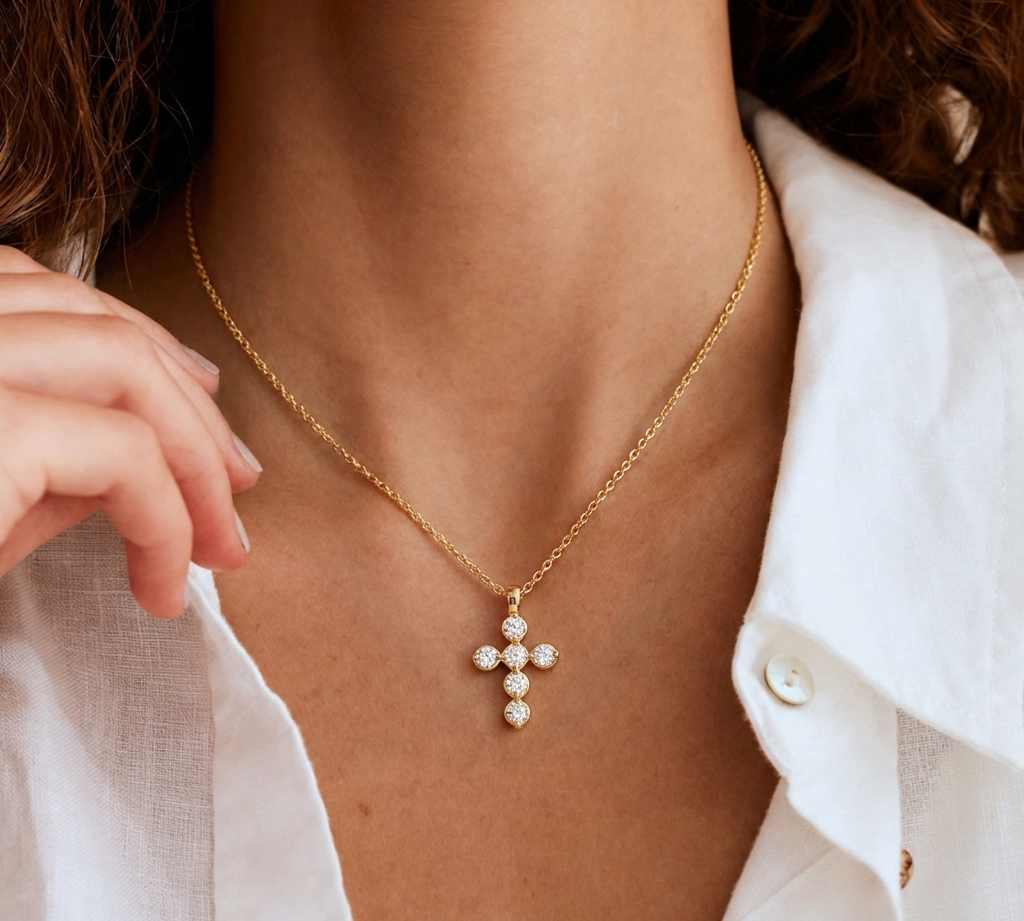 Starlight Cross Necklace