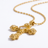 Rose Cross Necklace