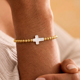 Gold Cross Bracelet