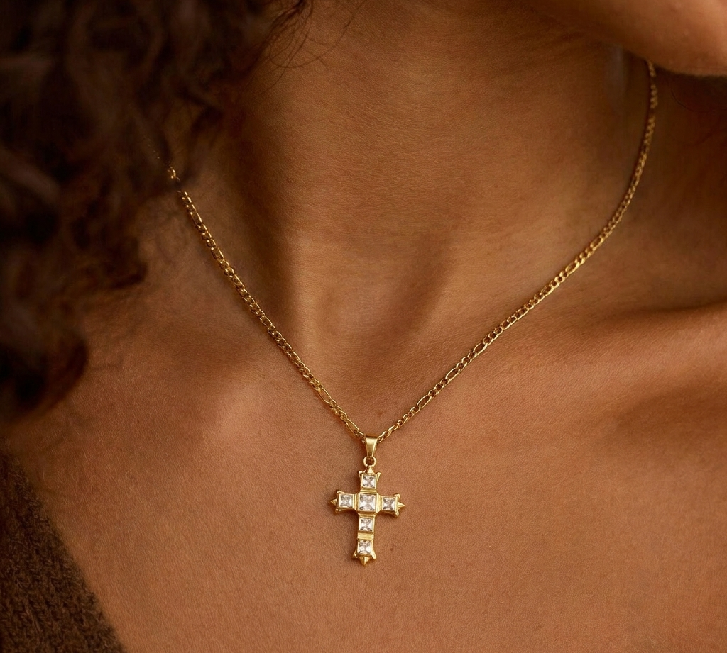 Cathedral Cross Necklace